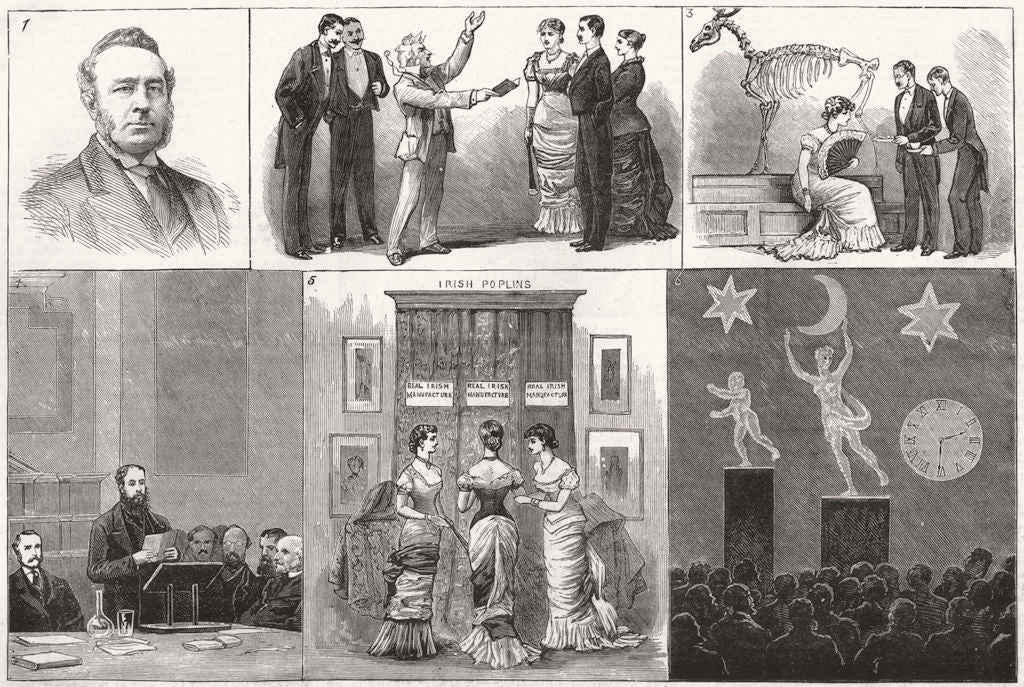 DUBLIN. Social science congress. O'Hagan;Barnes;Powerscourt;Conversazione 1881